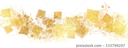 新年背景金箔，筆觸奢華橫幅背景 133799207