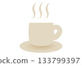 簡單的咖啡杯插畫 133799397