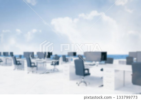 Office on landscape against sky Office on landscape against sky 133799773