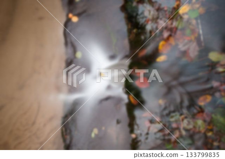 High angle view of water flowing in river High angle view of water flowing in river 133799835