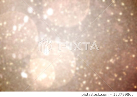Abstract pattern is creating glittering bokeh style field of golden light orbs and particles 133799863