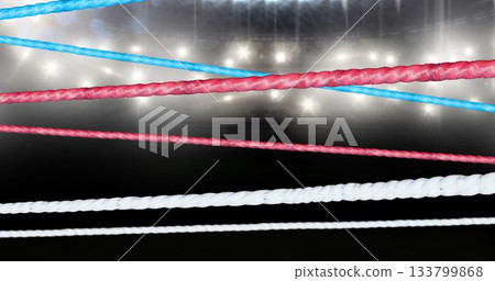 Different cords on black background 133799868