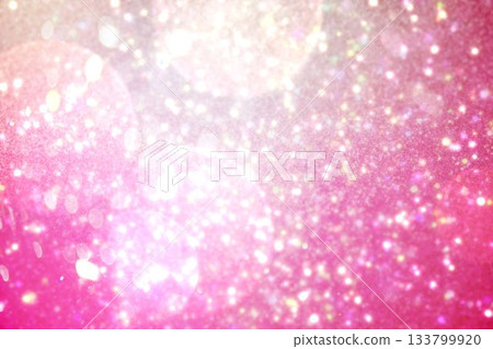 White snow and stars on pink 133799920