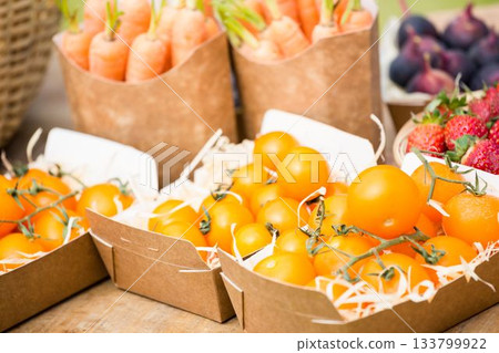 Vegetables on sale at local market 133799922