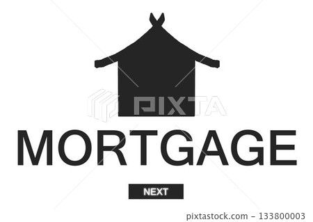 Composite image of mortgage text with symbol Composite image of mortgage text with symbol 133800003