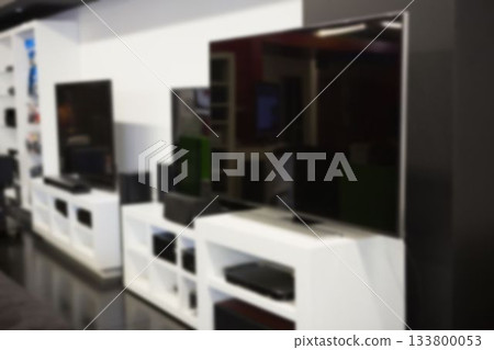 Defocused image of LCD televisions Defocused image of LCD televisions 133800053