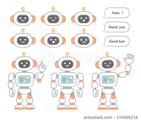 robot, vector, vectors 133800218