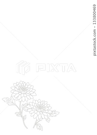 哀悼明信片〈菊花〉 A-2 哀悼明信片〈菊花〉 A-2 133800469