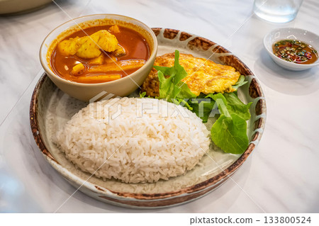 Sour curry set meal Sour curry set meal 133800524