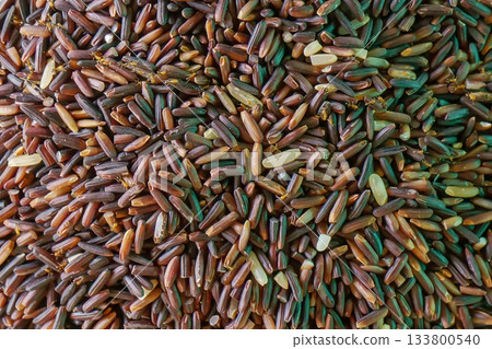 Raw riceberry rice texture Raw riceberry rice texture 133800540