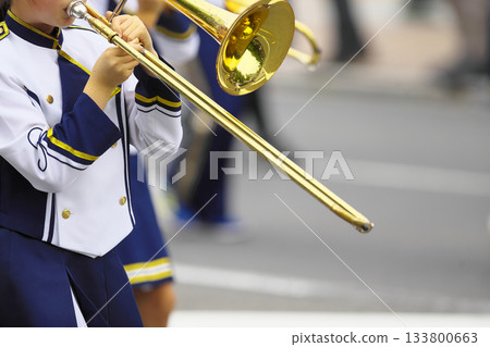 Marching band parade instruments 133800663