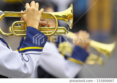 Marching band parade instruments 133800667