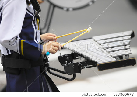 行進樂隊遊行樂器 133800678