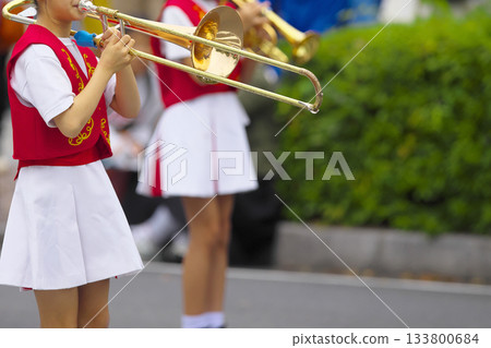 Marching band parade instruments 133800684