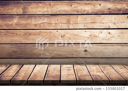 wooden tabletop and wall are showing natural grain and knot details in flat design cabin interior wooden tabletop and wall are showing natural grain and knot details in flat design cabin interior 133801017