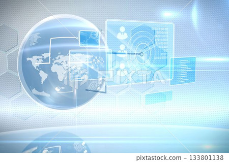 Futuristic technology interface 133801138