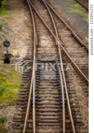 High angle view of railway tracks High angle view of railway tracks 133801255
