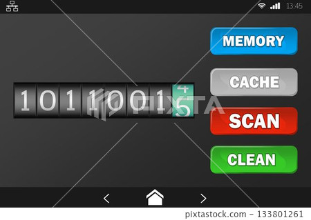 Mobile display with memory cleaner 133801261