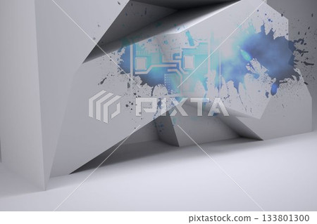 Splash showing technology interface 133801300