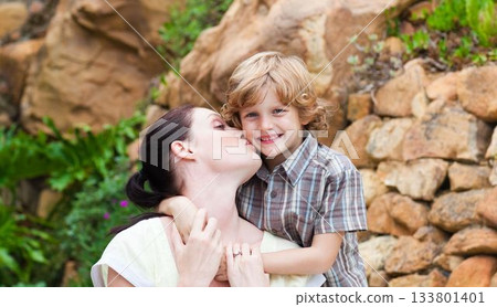 Happy couple posing together 133801401