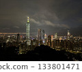 Taiwan Taipei night view from Elephant Mountain 133801471