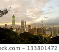 Taiwan Taipei night view from Elephant Mountain 133801472