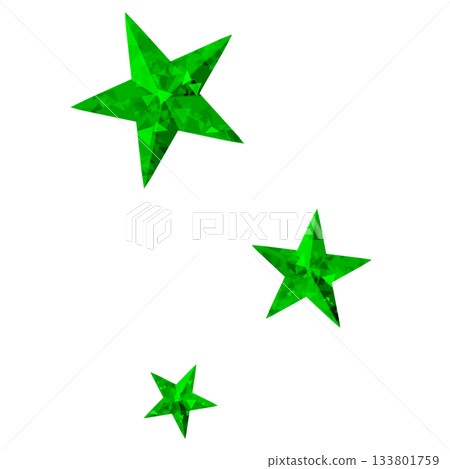 Many green jewel-like stars Many green jewel-like stars 133801759