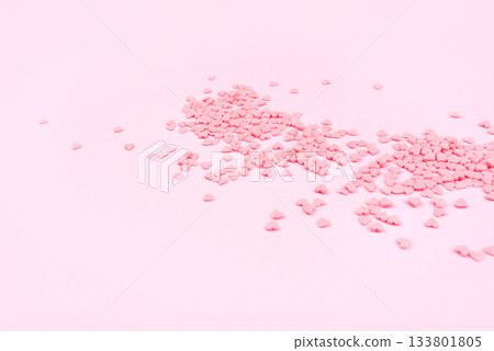 Pink background with tiny hearts. Valentine's day concept. Pink background with tiny hearts. Valentine's day concept. 133801805