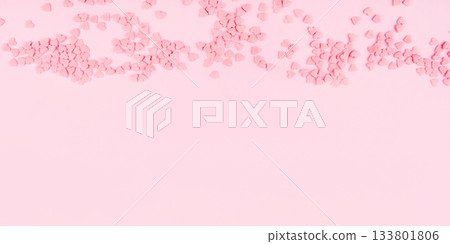 Pink background with tiny hearts. Valentine's day concept. Pink background with tiny hearts. Valentine's day concept. 133801806