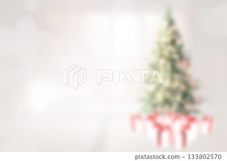 Blurry christmas tree in room Blurry christmas tree in room 133802570