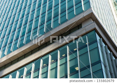 Close-up of glass office building 133802679