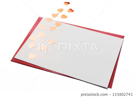Envelope against white background Envelope against white background 133802741