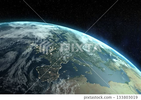 Digitally generated image of planet 133803019