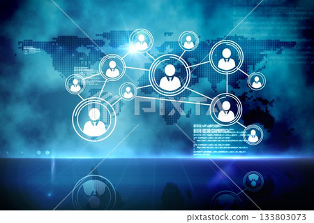 Futuristic technology interface 133803073