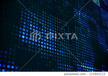 Futuristic dotted blue and black background Futuristic dotted blue and black background 133803115