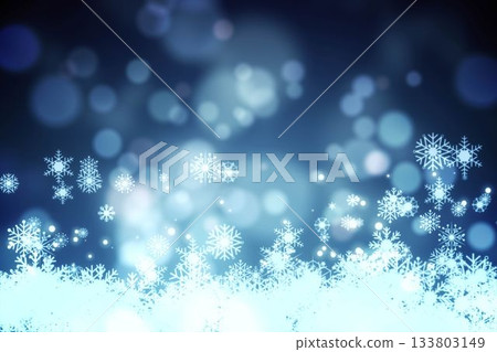 Snowflake on blue background Snowflake on blue background 133803149