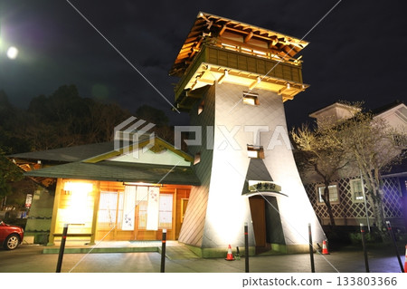 修善寺溫泉箱湯五郎外觀夜景 修善寺溫泉箱湯五郎外觀夜景 133803366