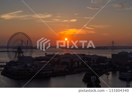 Kanagawa Prefecture: Dawn in the Yokohama Bay Area Kanagawa Prefecture: Dawn in the Yokohama Bay Area 133804340