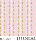 seamless minimal flower repeat pattern background, flat jpg illustration graphic design 133806198