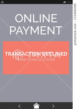 Online payment text on gray mobile display Online payment text on gray mobile display 133806499