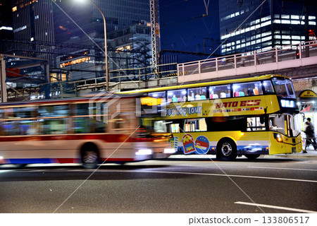 東京車站夜景，鴿子巴士站附近一帶景色盡收眼底。 133806517