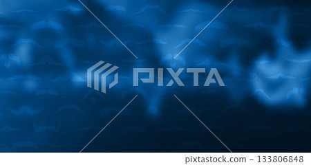 Mustache silhouettes pattern forming in flat vector design, showing blue gradient blur backdrop 133806848