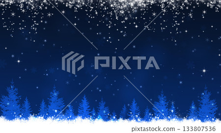 christmas magic forest scene christmas magic forest scene 133807536