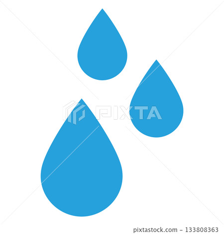 一幅簡單的向量插圖,描繪了多滴水珠,呈現出光澤透明的效果。 一幅簡單的向量插圖,描繪了多滴水珠,呈現出光澤透明的效果。 133808363