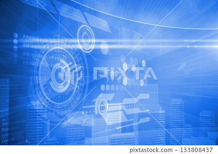 Futuristic technology interface 133808437
