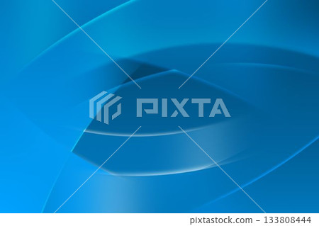Overlapping translucent blue curves flowing over flat design gradient, creating smooth wave pattern Overlapping translucent blue curves flowing over flat design gradient, creating smooth wave pattern 133808444