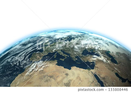 Digitally composite image of Earth Digitally composite image of Earth 133808446