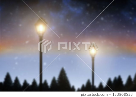 Blurred lampposts at night Blurred lampposts at night 133808533