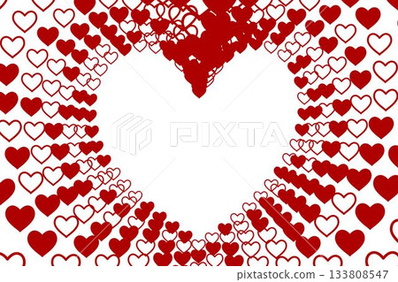 Digitally generated Valentines heart design 133808547