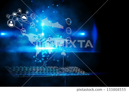 Futuristic technology interface Futuristic technology interface 133808555